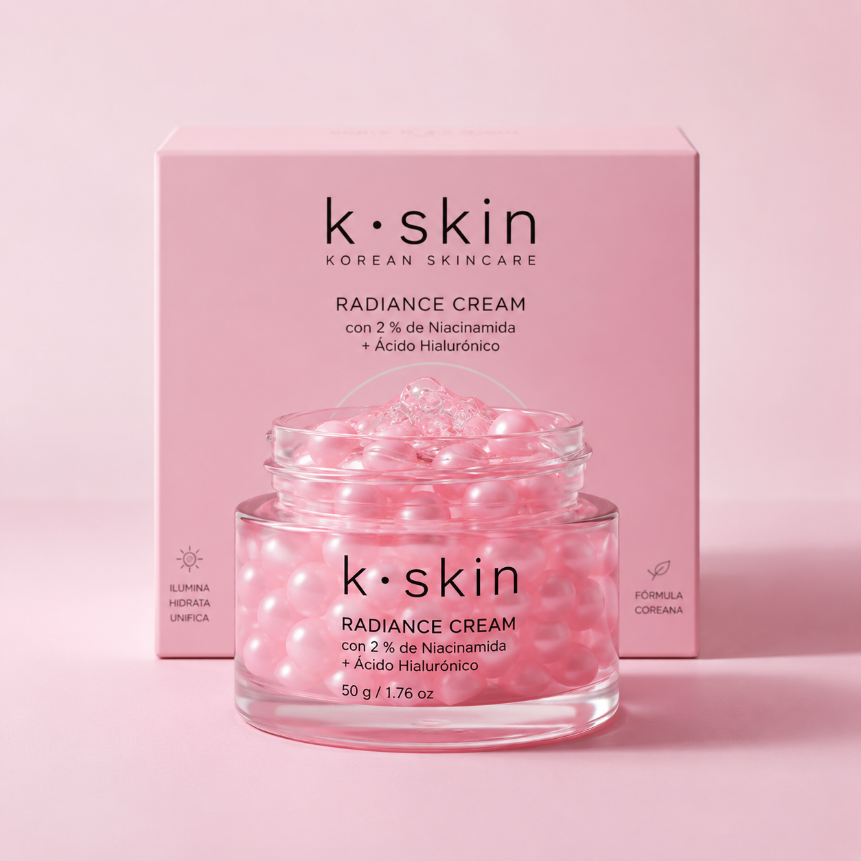 K·Skin Radiance Cream con 2 % de Niacinamida + Ácido Hialurónico